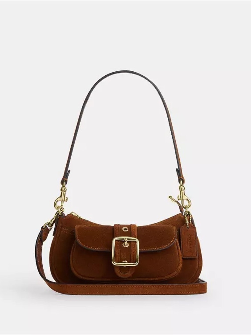 Aston Mini Shoulder Bag Suede Coach